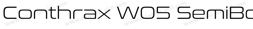 Conthrax W05 SemiBo字体转换